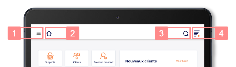 Entête application Yuto Business sur Android - Site d'aide RiaShop / Yuto